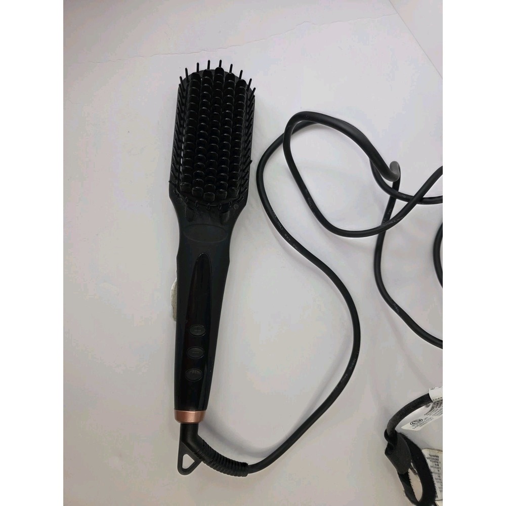 Amika Polished Perfection Hair Straightening Thermal Brush | Black - Picture 3 of 5